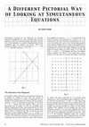 Research paper thumbnail of A Different Pictorial Way of Looking at Simultaneous Equations