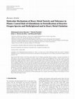 Research paper thumbnail of Molecular Mechanism of Heavy Metal Toxicity and Tolerance in Plants: Central Role of Glutathione in Detoxification of Reactive Oxygen Species and Methylglyoxal and in Heavy Metal Chelation