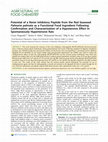 Research paper thumbnail of Potential of a renin inhibitory peptide from the red seaweed Palmaria palmata as a functional food ingredient following confirmation and characterization of a hypotensive effect in spontaneously hypertensive rats