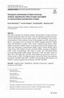 Research paper thumbnail of Perceptions and attitudes of Qatar University students regarding the utility of arabic and english in communication and education in Qatar