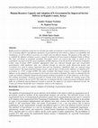 Research paper thumbnail of Human Resource Capacity and Adoption of E-Government for Improved Service Delivery in Kajiado County, Kenya