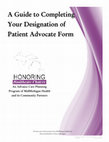 Research paper thumbnail of A Guide to Completing Your Designation of Patient Advocate Form