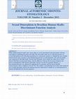 Research paper thumbnail of Sexual dimorphism in Brazilian human skulls: discriminant function analysis