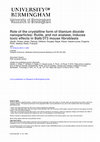 Research paper thumbnail of Role of the crystalline form of titanium dioxide nanoparticles: Rutile, and not anatase, induces toxic effects in Balb/3T3 mouse fibroblasts