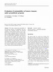 Research paper thumbnail of Evaluation of sustainability in Eastern Amazon under proambiente program