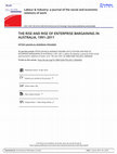 Research paper thumbnail of The Rise and Rise of Enterprise Bargaining in Australia, 1991–2011