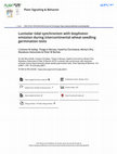 Research paper thumbnail of Lunisolar tidal synchronism with biophoton emission during intercontinental wheat-seedling germination tests