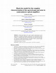 Research paper thumbnail of Black-box model for the complete characterization of the spectral gain and noise in semiconductor optical amplifiers