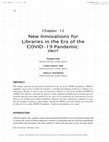 Research paper thumbnail of New Innovations for Libraries in the Era of the COVID-19 Pandemic: SWOT