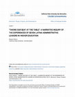 Research paper thumbnail of Taking Our Seat at the Table": A Narrative Inquiry of the Experiences of Seven Latina Administrative Leaders in Higher Education