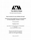 Research paper thumbnail of Bajo la mirada de los ojos artificiales del ángel: el proyecto de una teología inversa en el pensamiento de Walter Benjamin y Theodor W. Adorno