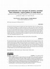 Research paper thumbnail of Aproximación a los conceptos de justicia, sociedad bien ordenada y sujeto político en John Rawls