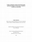 Research paper thumbnail of Culinary destination consumer-based brand equity: Exploring the influence of tourist gaze in relation to FoodPorn on social media