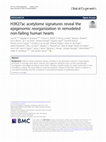 Research paper thumbnail of H3K27ac acetylome signatures reveal the epigenomic reorganization in remodeled non-failing human hearts