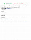 Research paper thumbnail of A Study of the Interaction of Ixabepilone As Anticancer Drug With Acetoxymercuric Fluorescein Reagent by Fluorescence Quenching Approach: A Validated Method