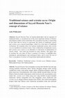 Research paper thumbnail of Traditional science and scientia sacra: Origin and dimensions of Seyyed Hossein Nasr’s concept of science