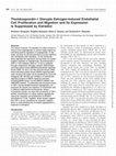 Research paper thumbnail of Thombospondin-1 Disrupts Estrogen-Induced Endothelial Cell Proliferation and Migration and Its Expression Is Suppressed by Estradiol