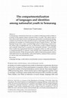 Research paper thumbnail of The compartmentalization of languages and identities among nationalist youth in Semarang