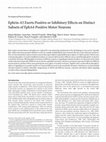 Research paper thumbnail of Ephrin-A5 Exerts Positive or Inhibitory Effects on Distinct Subsets of EphA4-Positive Motor Neurons