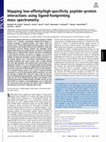 Research paper thumbnail of Mapping low-affinity/high-specificity peptide–protein interactions using ligand-footprinting mass spectrometry