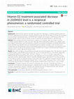 Research paper thumbnail of Vitamin-D2 treatment-associated decrease in 25(OH)D3 level is a reciprocal phenomenon: a randomized controlled trial