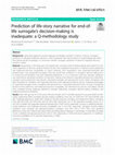 Research paper thumbnail of Prediction of life-story narrative for end-of-life surrogate’s decision-making is inadequate: a Q-methodology study