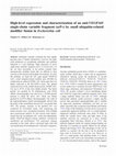 Research paper thumbnail of High-level expression and characterization of an anti-VEGF165 single-chain variable fragment (scFv) by small ubiquitin-related modifier fusion in Escherichia coli