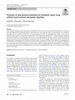 Research paper thumbnail of Prediction of peak ground acceleration for Himalayan region using artificial neural network and genetic algorithm