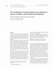 Research paper thumbnail of Studies of parenting efficacy emphasize parents ’ confidence in their ability to fulfil the parenting role and successfully nurture positive child behaviour and development