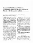 Research paper thumbnail of Commercial wrist extensor orthoses: A descriptive study of use and preference in patients with rheumatoid arthritis