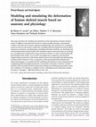 Research paper thumbnail of Modeling and simulating the deformation of human skeletal muscle based on anatomy and physiology