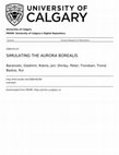 Research paper thumbnail of Simulating the aurora borealis