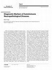 Research paper thumbnail of Diagnostic Markers of Autoimmune Neuropathological Diseases