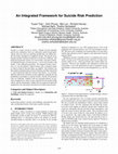 Research paper thumbnail of An integrated framework for suicide risk prediction