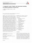 Research paper thumbnail of A comparative study of kinetic and connectionist modeling for shelf-life prediction of Basundi mix