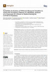 Research paper thumbnail of Suitability Evaluation of Different Measured Variables to Assess the Occupancy Patterns of a Building: Analysis of a Classroom of a School in Madrid during the COVID-19 Pandemic