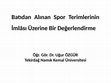 Research paper thumbnail of Batıdan Alınan Spor Terimlerinin İmlası