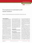 Research paper thumbnail of The treatment of scleredema with repeat radiation