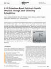 Research paper thumbnail of 1,2,3-Triazolium-Based Poly(ionic liquid)s Obtained Through Click Chemistry Polyaddition