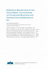 Research paper thumbnail of Epidemical Restrictions in the Legal Order - Can we Ignore an Unfair Law? Questions and Consequences for Business in EU