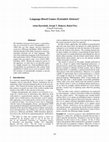 Research paper thumbnail of Language-based games (extended abstract)