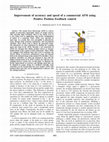 Research paper thumbnail of Improvement of accuracy and speed of a commercial AFM using positive position feedback control