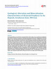 Research paper thumbnail of Geological, Alteration and Mineralization Characteristics of Ali Javad Porphyry Cu-Au Deposit, Arasbaran Zone, NW Iran