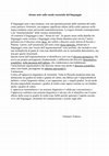 Research paper thumbnail of Alcune note sullo snodo essenziale del linguaggio