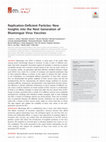 Research paper thumbnail of Replication-deficient particles: New insights into the next generation of bluetongue virus vaccines