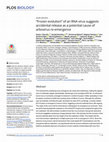 Research paper thumbnail of “Frozen evolution” of an RNA virus suggests accidental release as a potential cause of arbovirus re-emergence