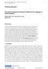 Research paper thumbnail of The Common European Framework of Reference for Languages: A research agenda