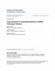 Research paper thumbnail of Target Framework for Sustainable Deployment of Welfare Technology in Eldercare