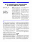 Research paper thumbnail of Six-Year Outcome of Cognitive Behavior Therapy for Prevention of Recurrent Depression