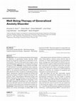 Research paper thumbnail of Well-Being Therapy of Generalized Anxiety Disorder